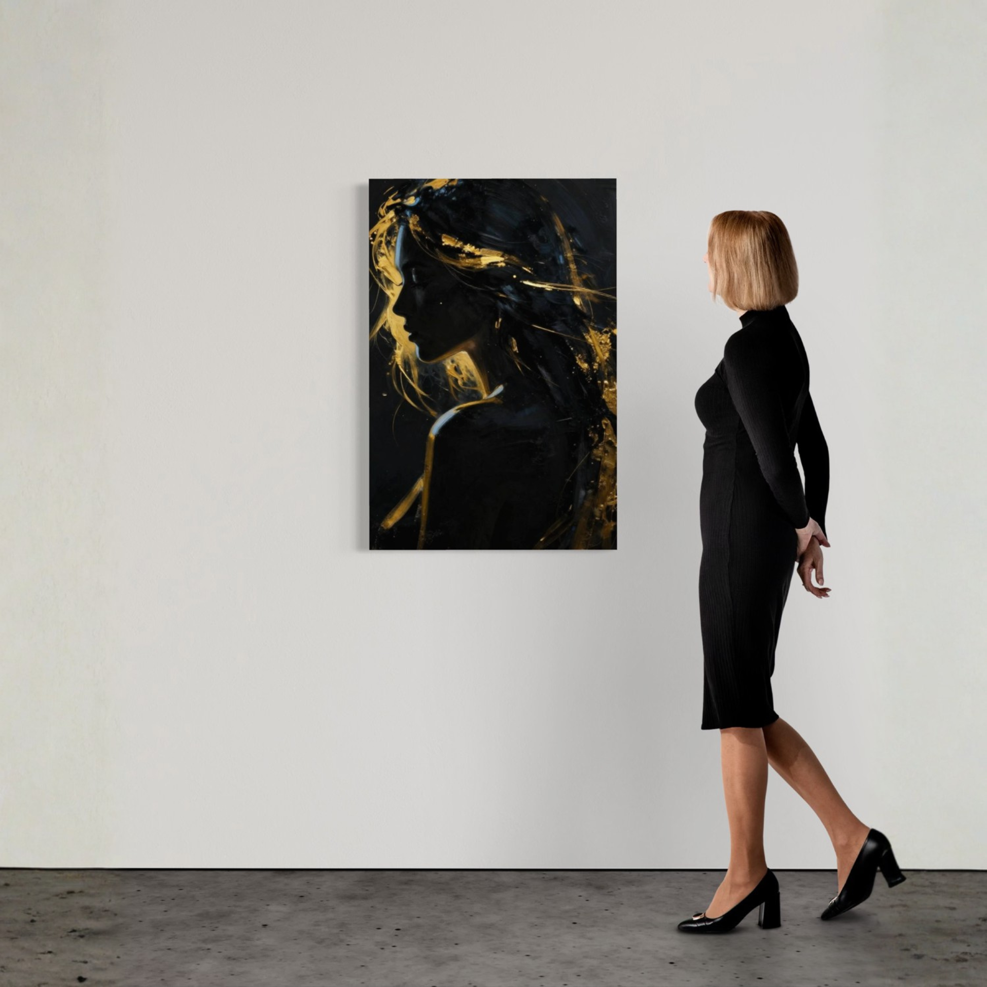 LunarHeartCo Silent Power III Resolution Canvas art featuring vibrant, abstract design on a framed canvas wall decoration
