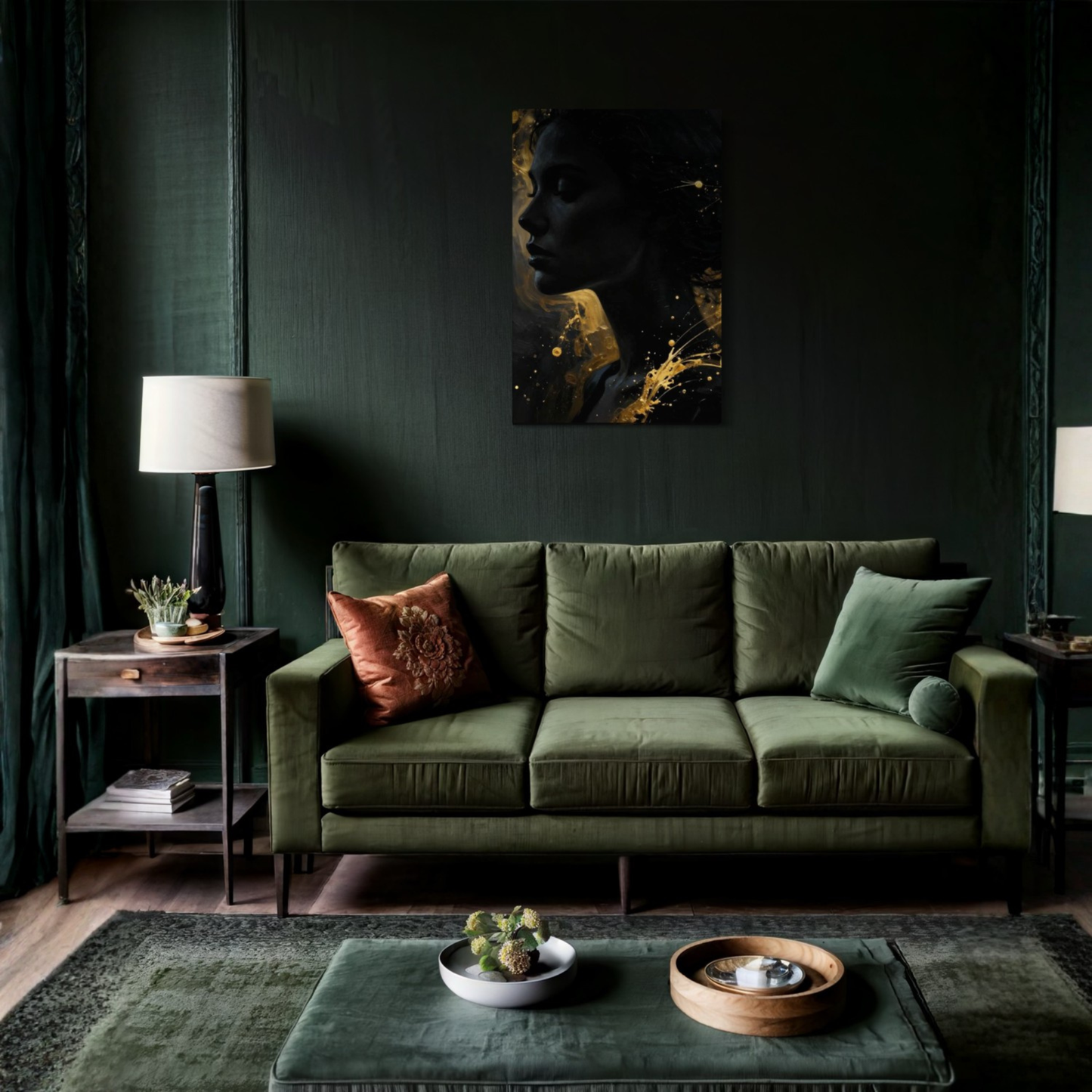 Emergence Canvas art by LunarHeartCo featuring abstract design with muted tones, perfect for modern wall decor.