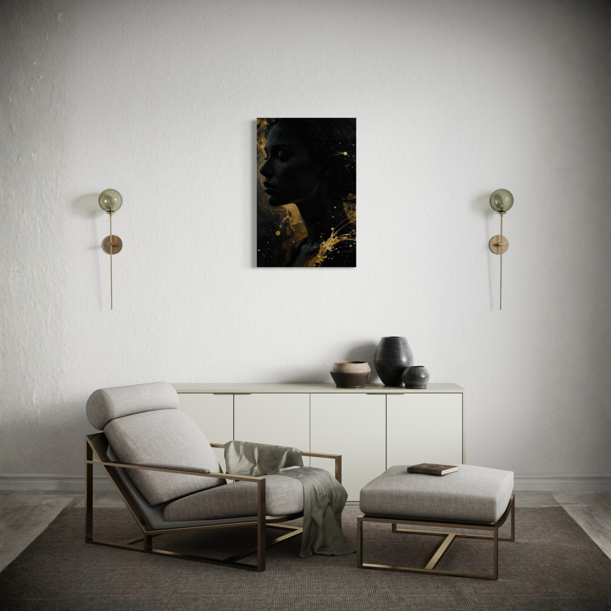 Emergence Canvas by LunarHeartCo featuring abstract design with vibrant colors on a high-quality canvas art piece.