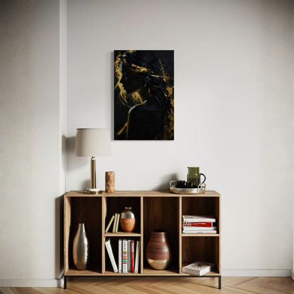 LunarHeartCo SILENT POWER III Resolution Canvas art print featuring abstract design in muted tones on canvas.
