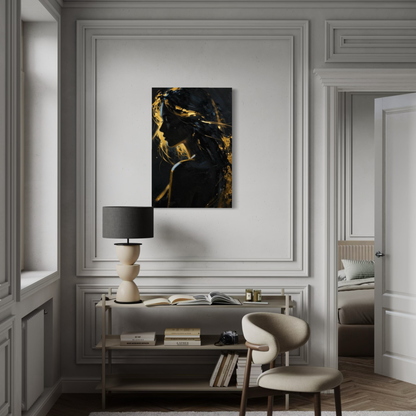 LunarHeartCo SILENT POWER III resolution canvas art featuring abstract, vibrant design on high-quality wall decor.
