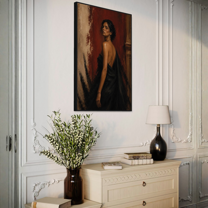 Framed art print "Figure Study IX — Defiance" by LunarHeartCo featuring a detailed figure study artwork.