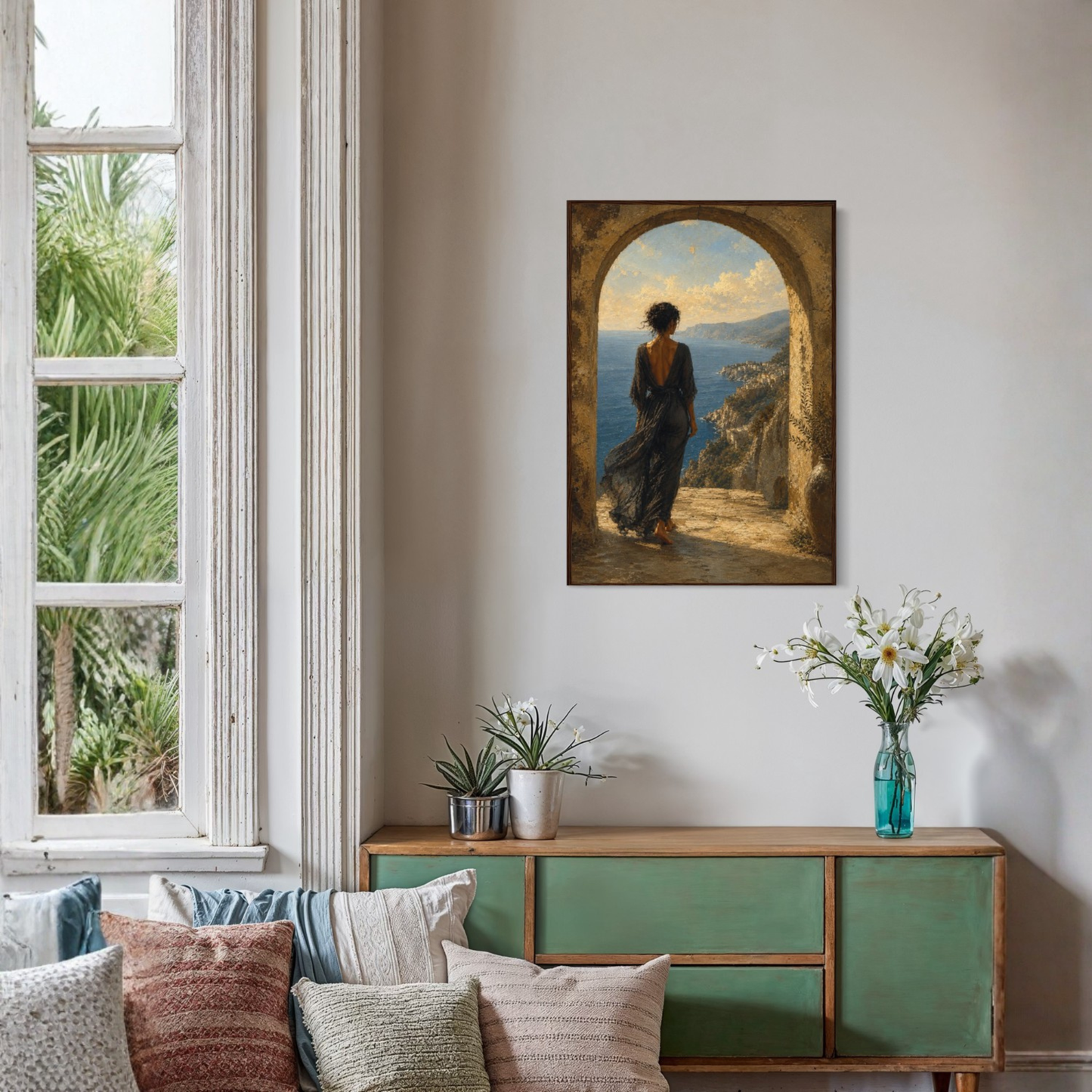 MEDITERRANEAN STUDIES — Horizon, Framed Art Print