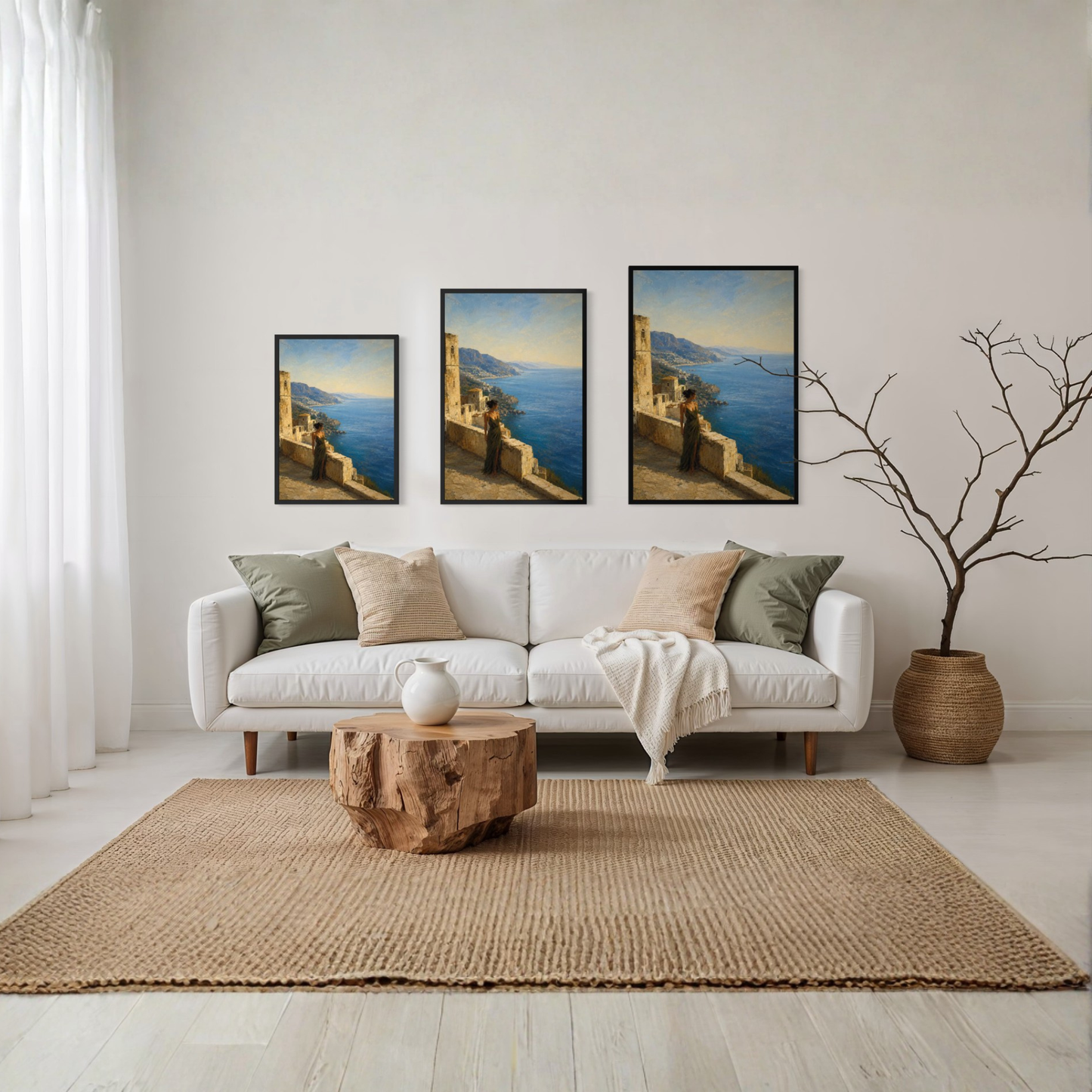MEDITERRANEAN STUDIES — Still Water, Framed Art Print