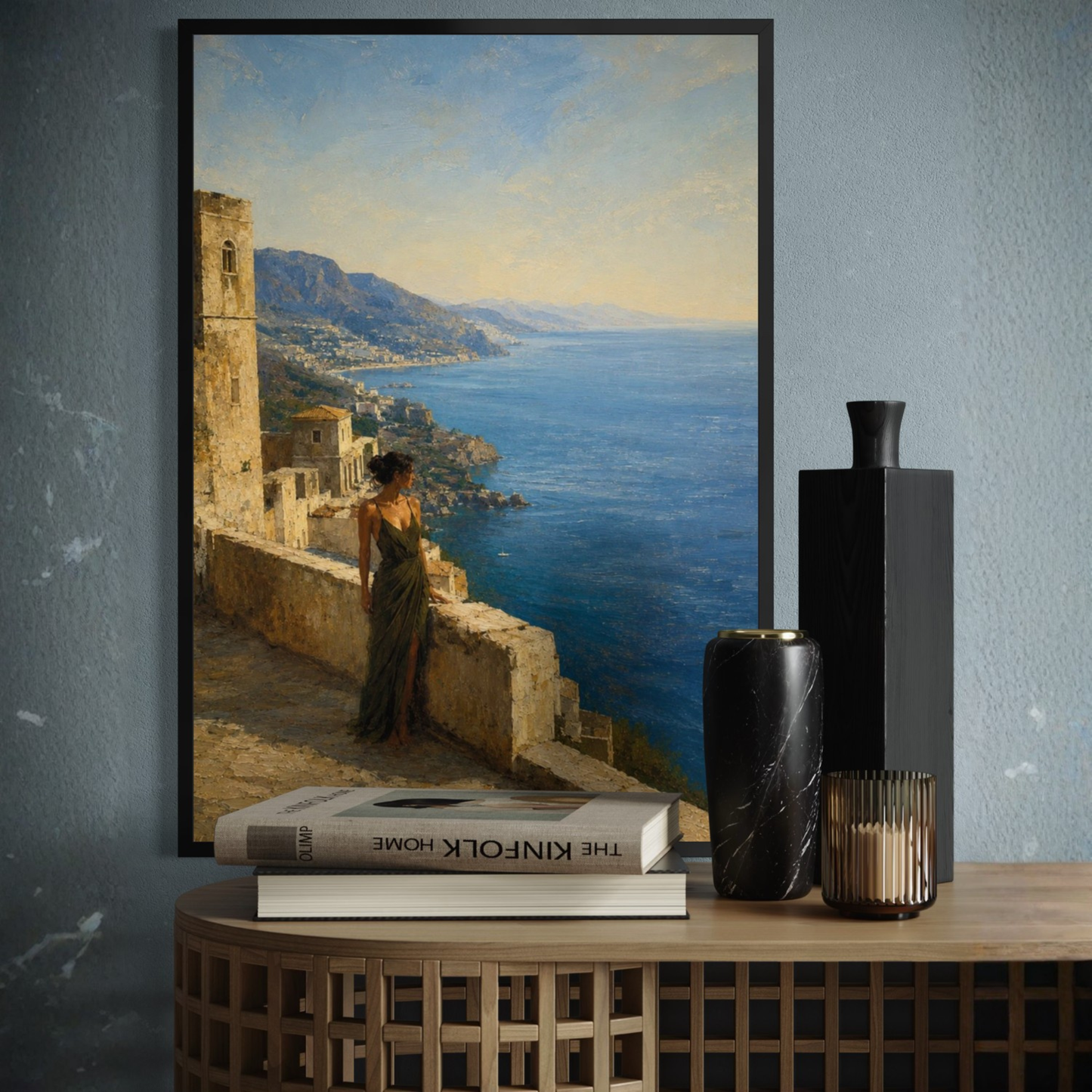 MEDITERRANEAN STUDIES — Still Water, Framed Art Print
