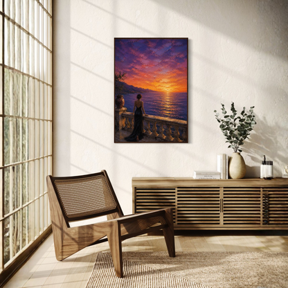 MEDITERRANEAN STUDIES — Afterglow, Framed Art Print