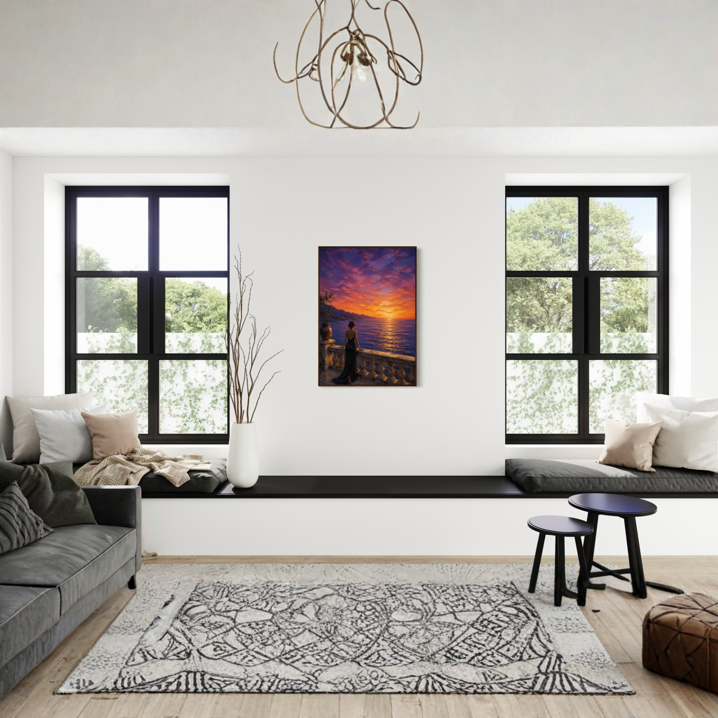 MEDITERRANEAN STUDIES — Afterglow, Framed Art Print