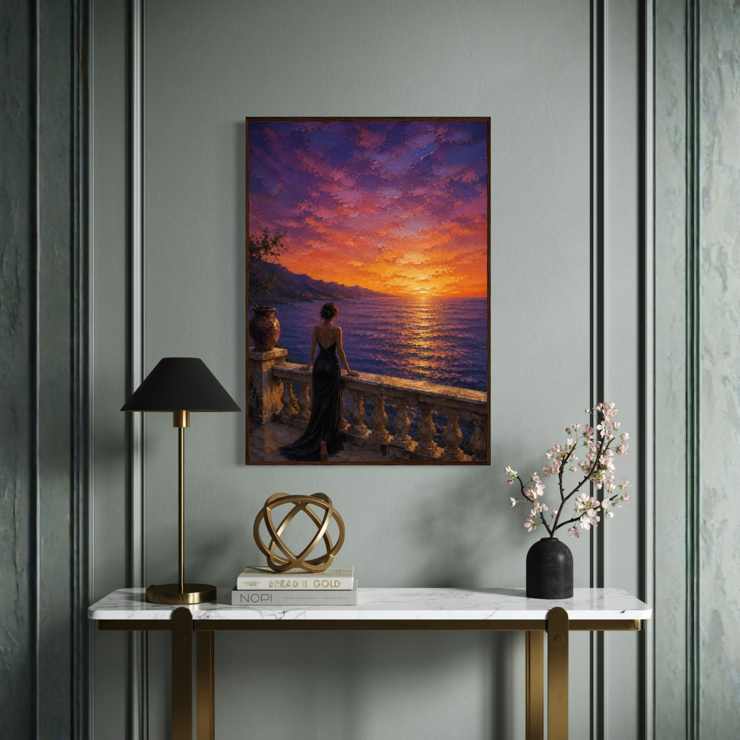 MEDITERRANEAN STUDIES — Afterglow, Framed Art Print