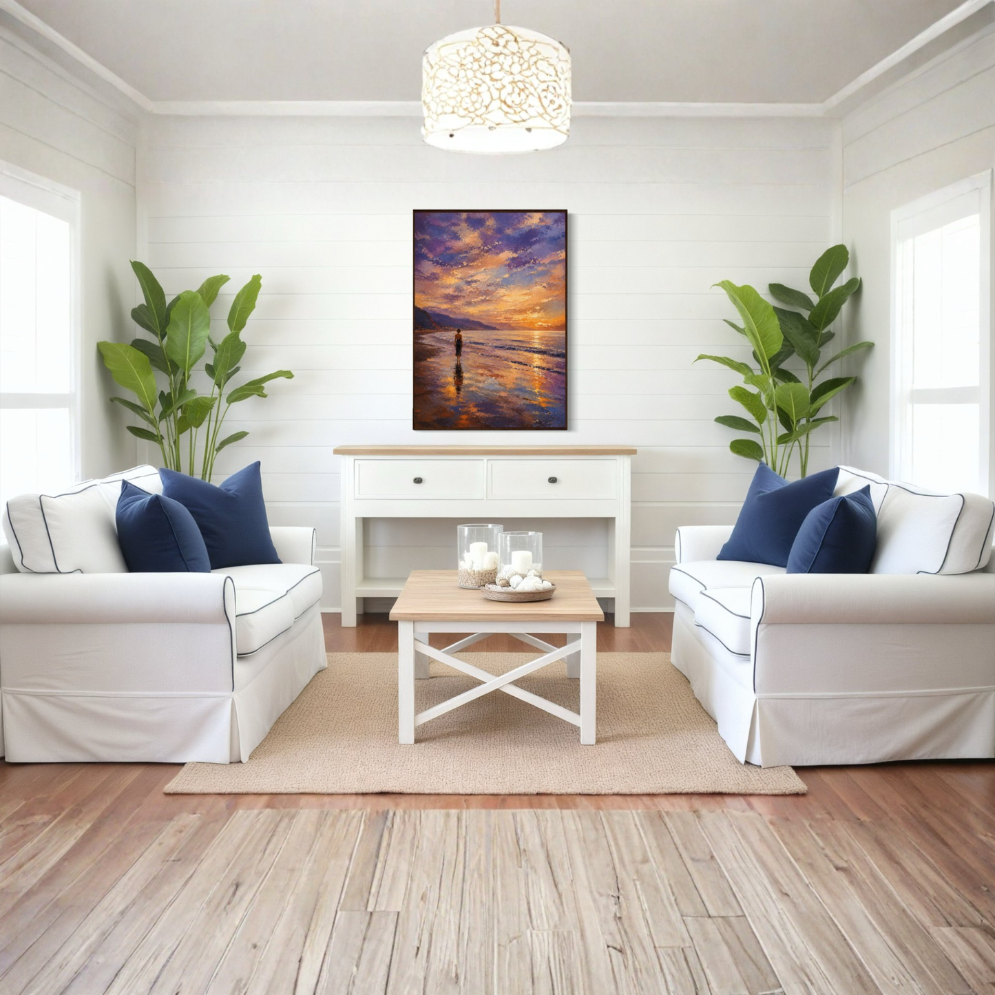 MEDITERRANEAN STUDIES — The Shore, Framed Art Print