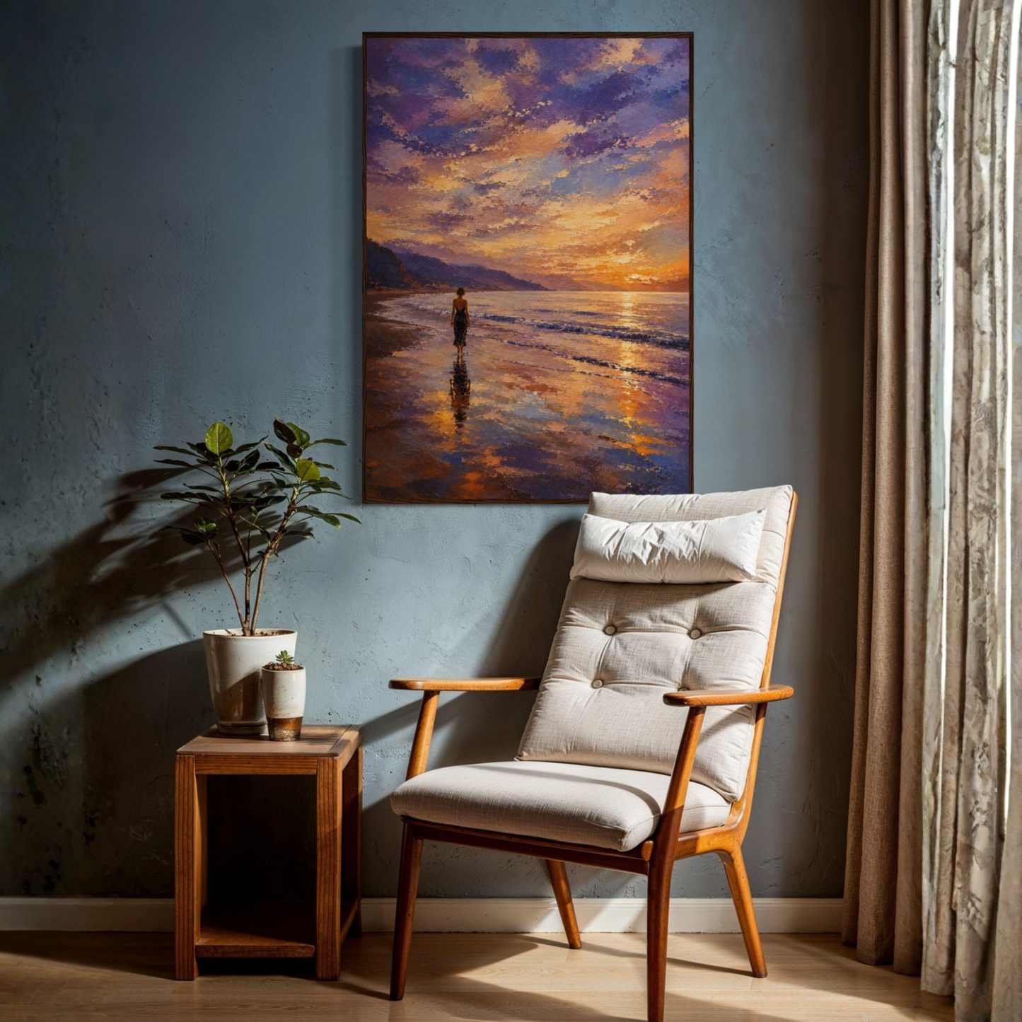 MEDITERRANEAN STUDIES — The Shore, Framed Art Print