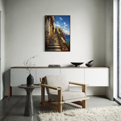 MEDITERRANEAN STUDIES — The Ascent, Framed Art Print