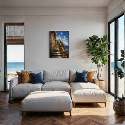 MEDITERRANEAN STUDIES — The Ascent, Framed Art Print
