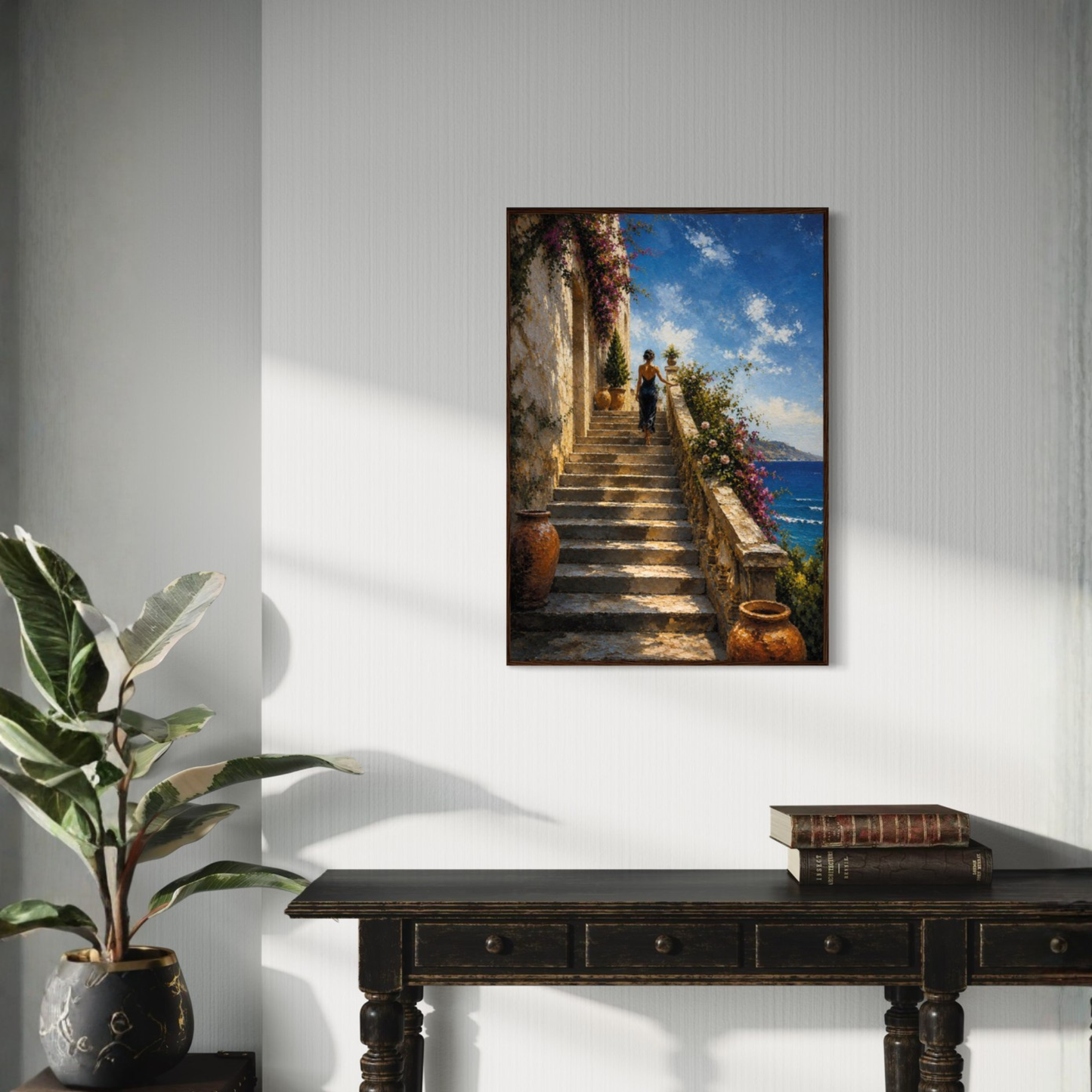 MEDITERRANEAN STUDIES — The Ascent, Framed Art Print