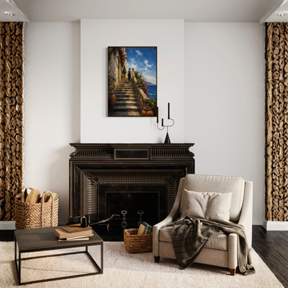 MEDITERRANEAN STUDIES — The Ascent, Framed Art Print