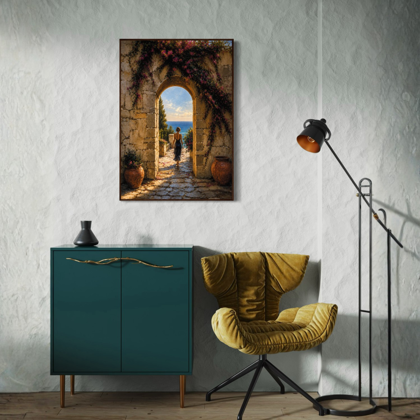 MEDITERRANEAN STUDIES — The Arch, Framed Art Print