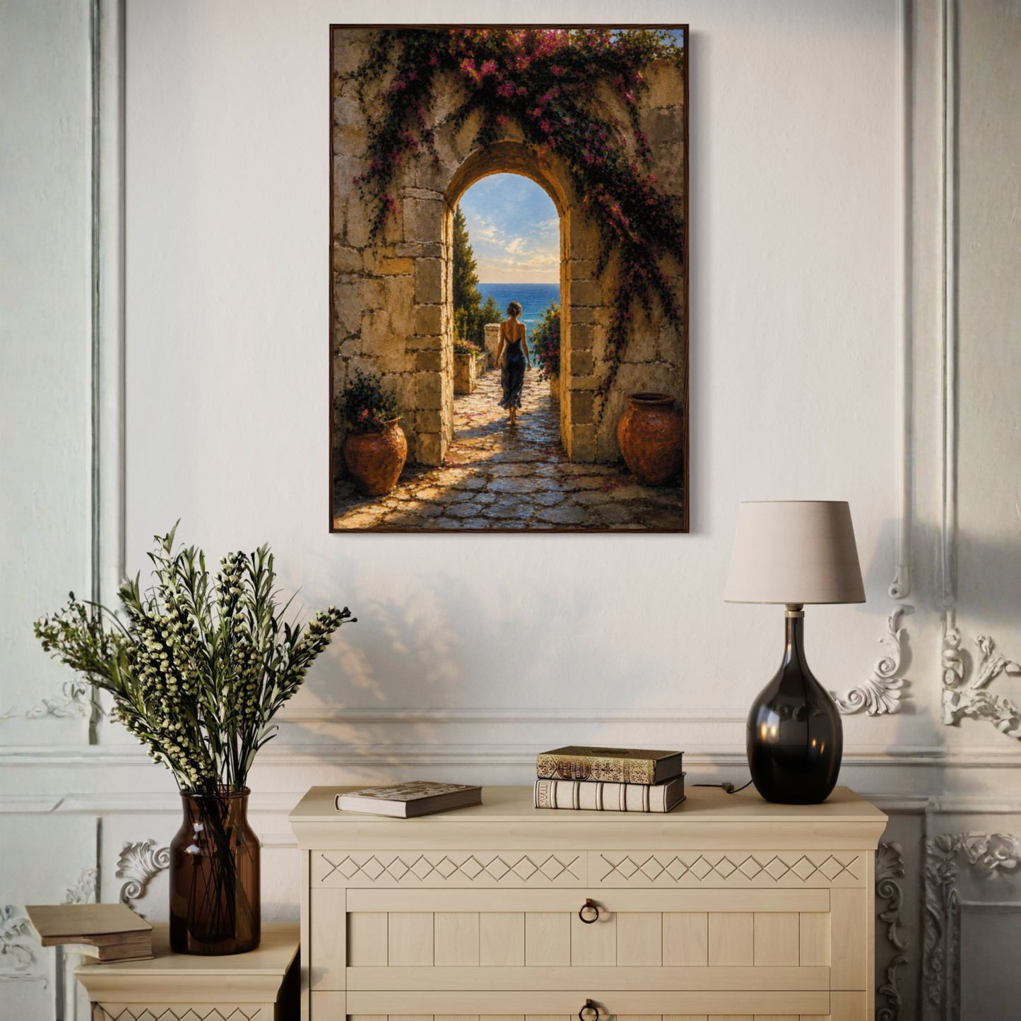 MEDITERRANEAN STUDIES — The Arch, Framed Art Print