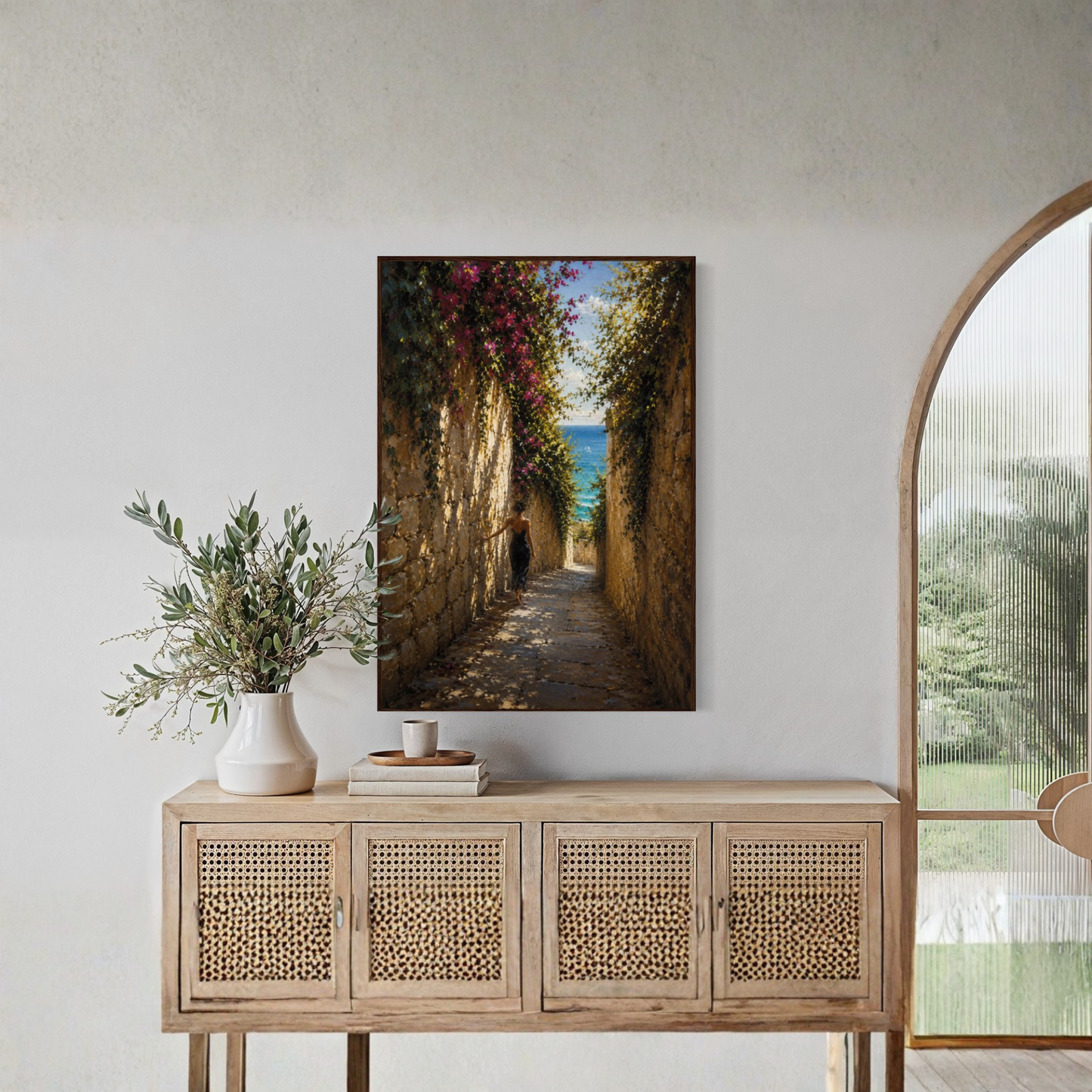 MEDITERRANEAN STUDIES — The Path, Framed Art Print