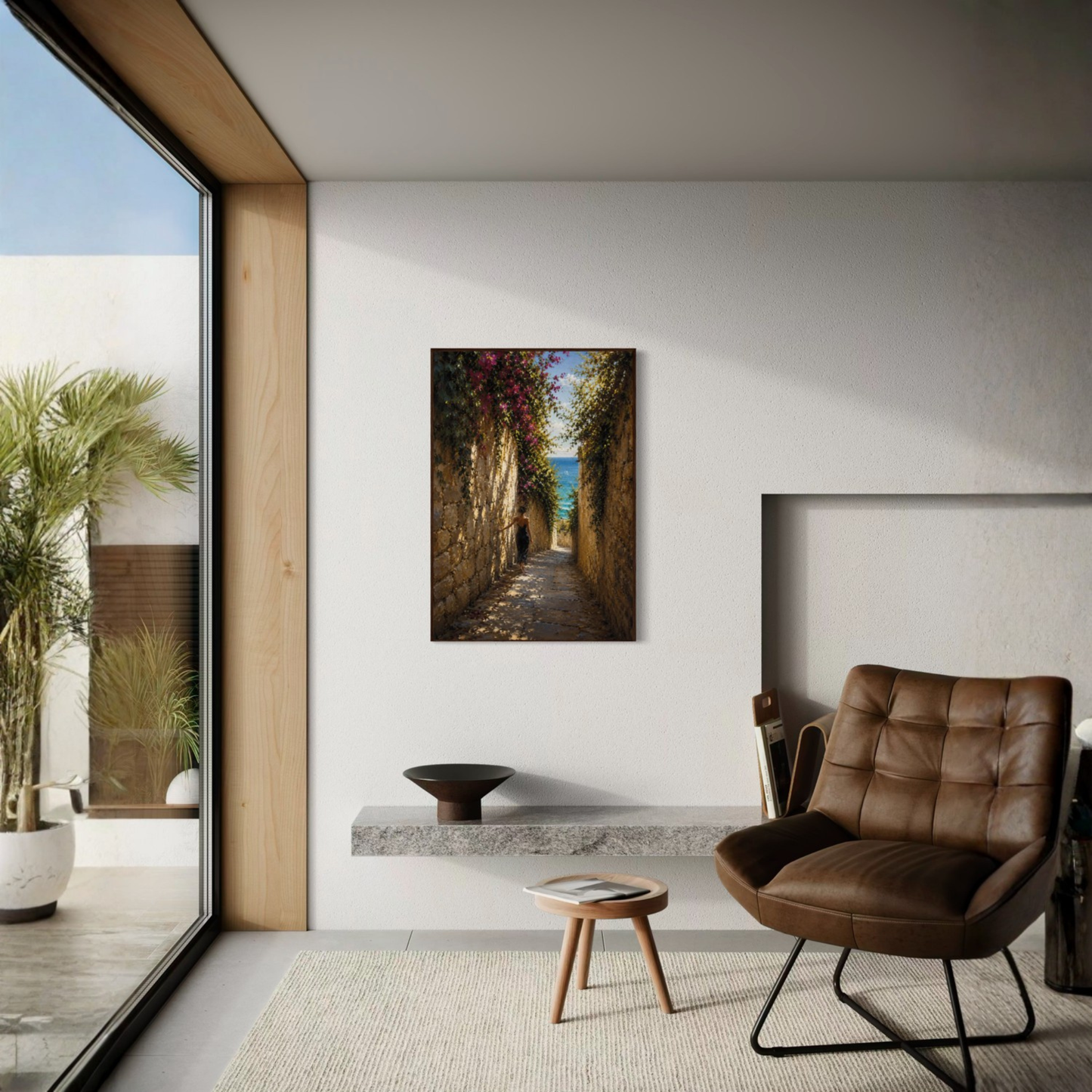MEDITERRANEAN STUDIES — The Path, Framed Art Print