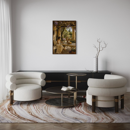 MEDITERRANEAN STUDIES — The Pergola, Framed Art Print
