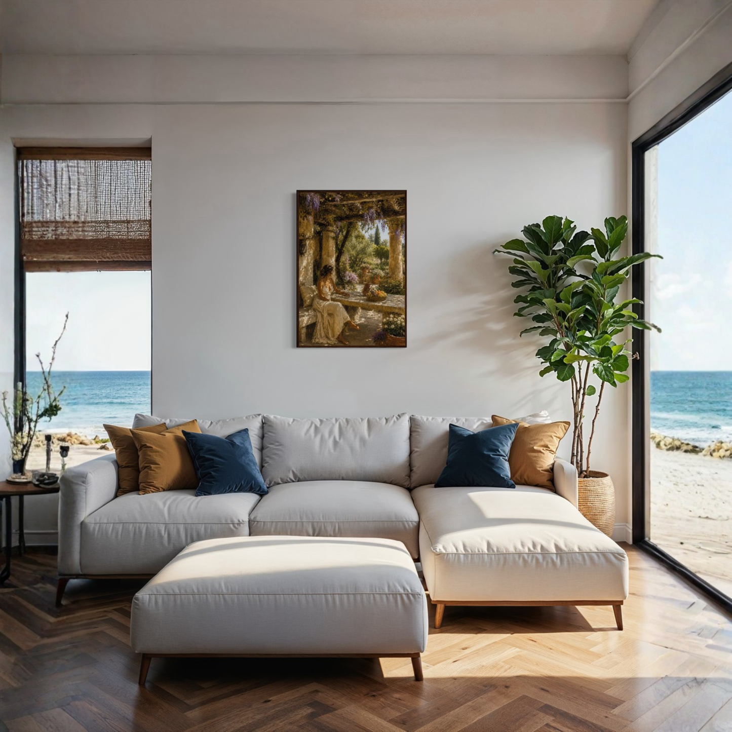 MEDITERRANEAN STUDIES — The Pergola, Framed Art Print