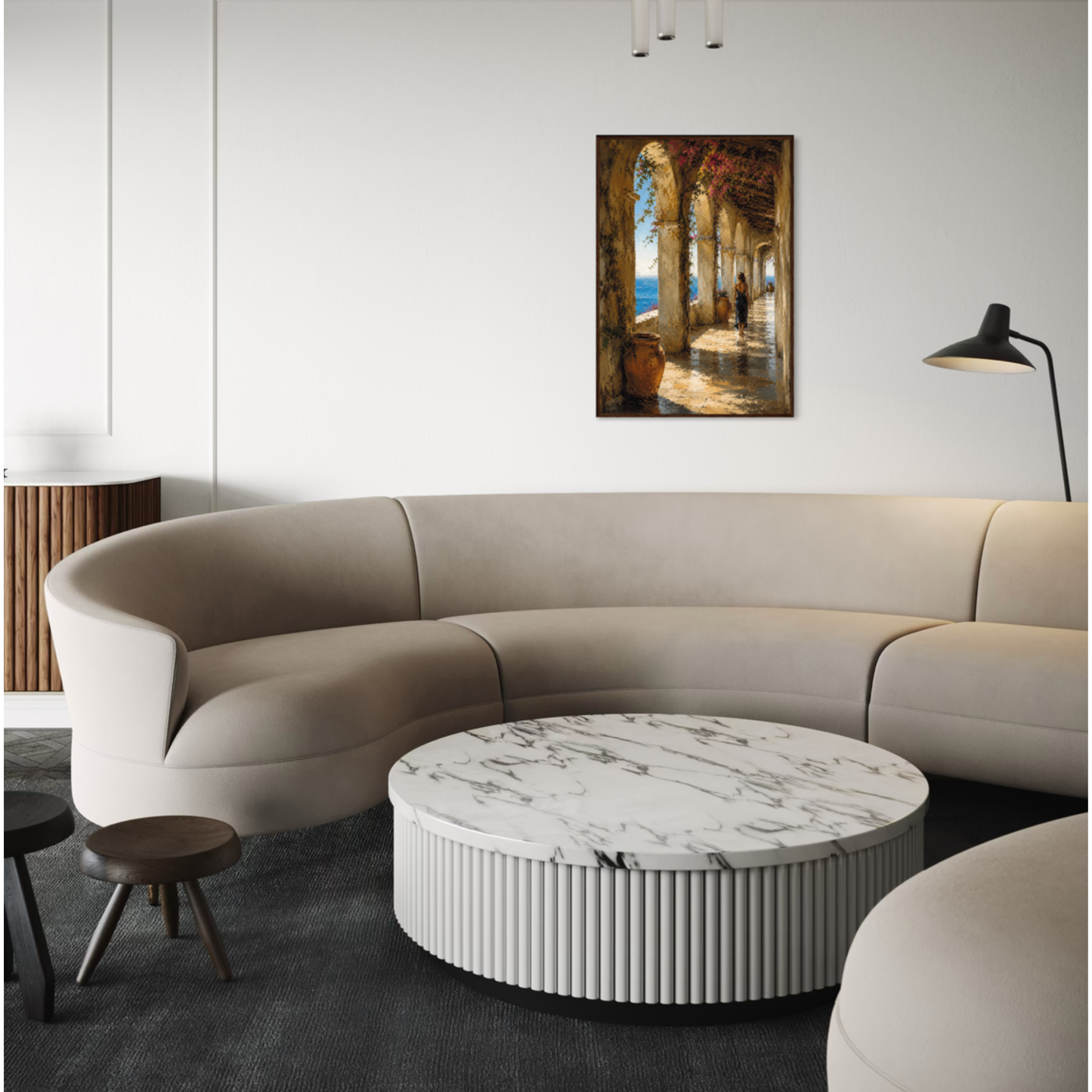 MEDITERRANEAN STUDIES — The Loggia, Framed Art Print