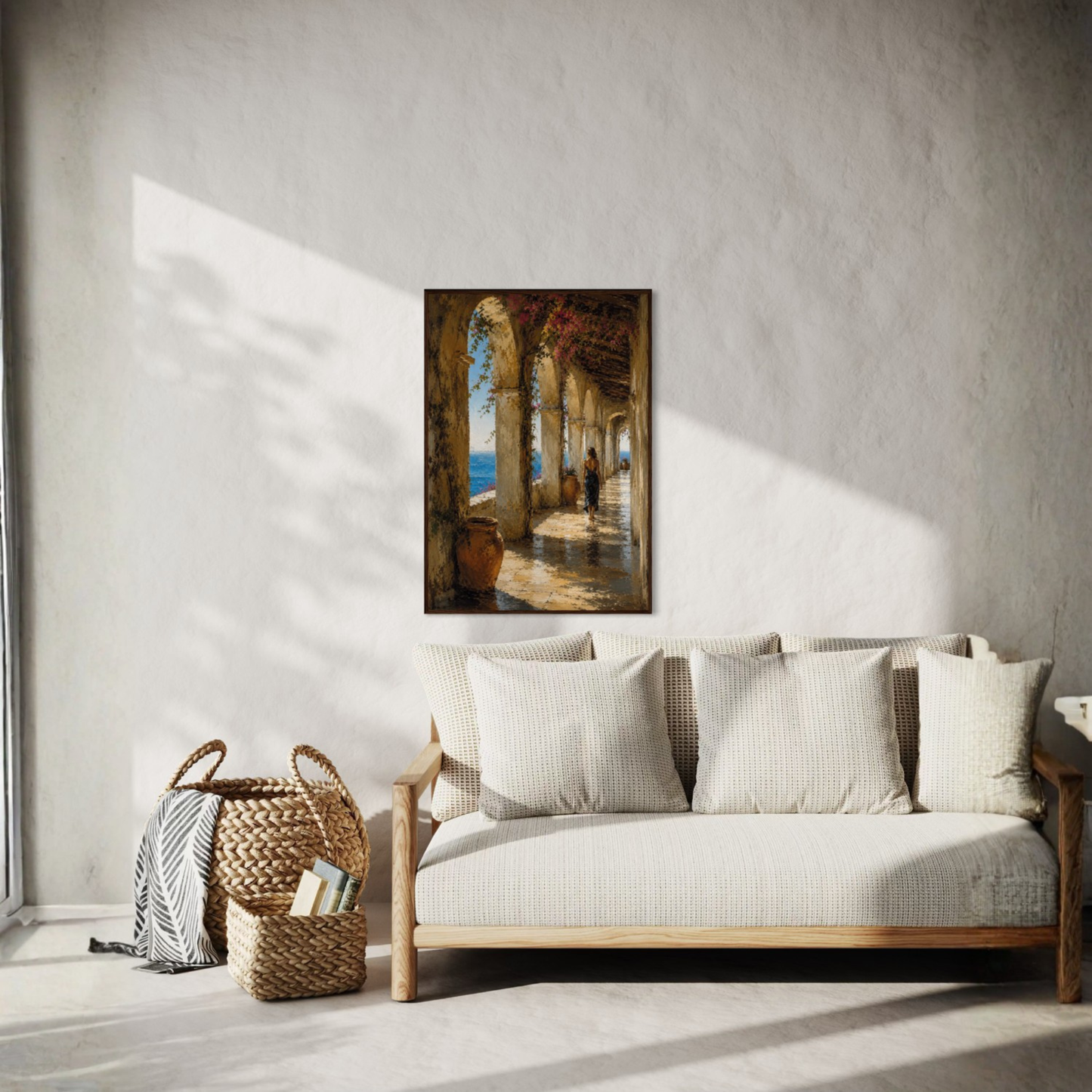 MEDITERRANEAN STUDIES — The Loggia, Framed Art Print