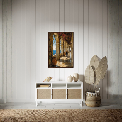 MEDITERRANEAN STUDIES — The Loggia, Framed Art Print