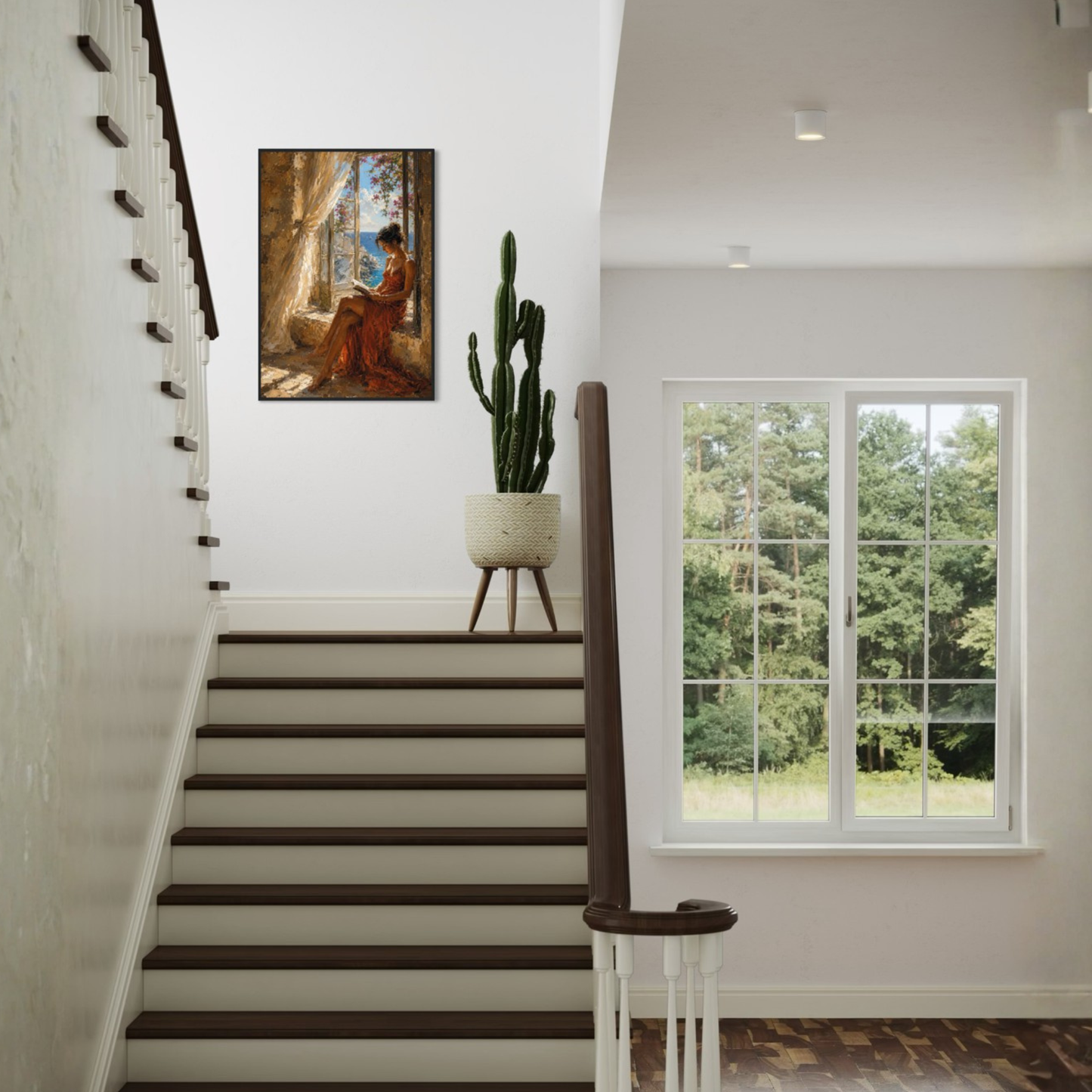 MEDITERRANEAN STUDIES — The Open Window, Framed Art Print