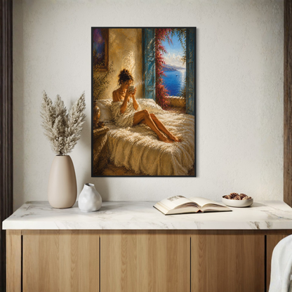 MEDITERRANEAN STUDIES — First Light, Framed Art Print