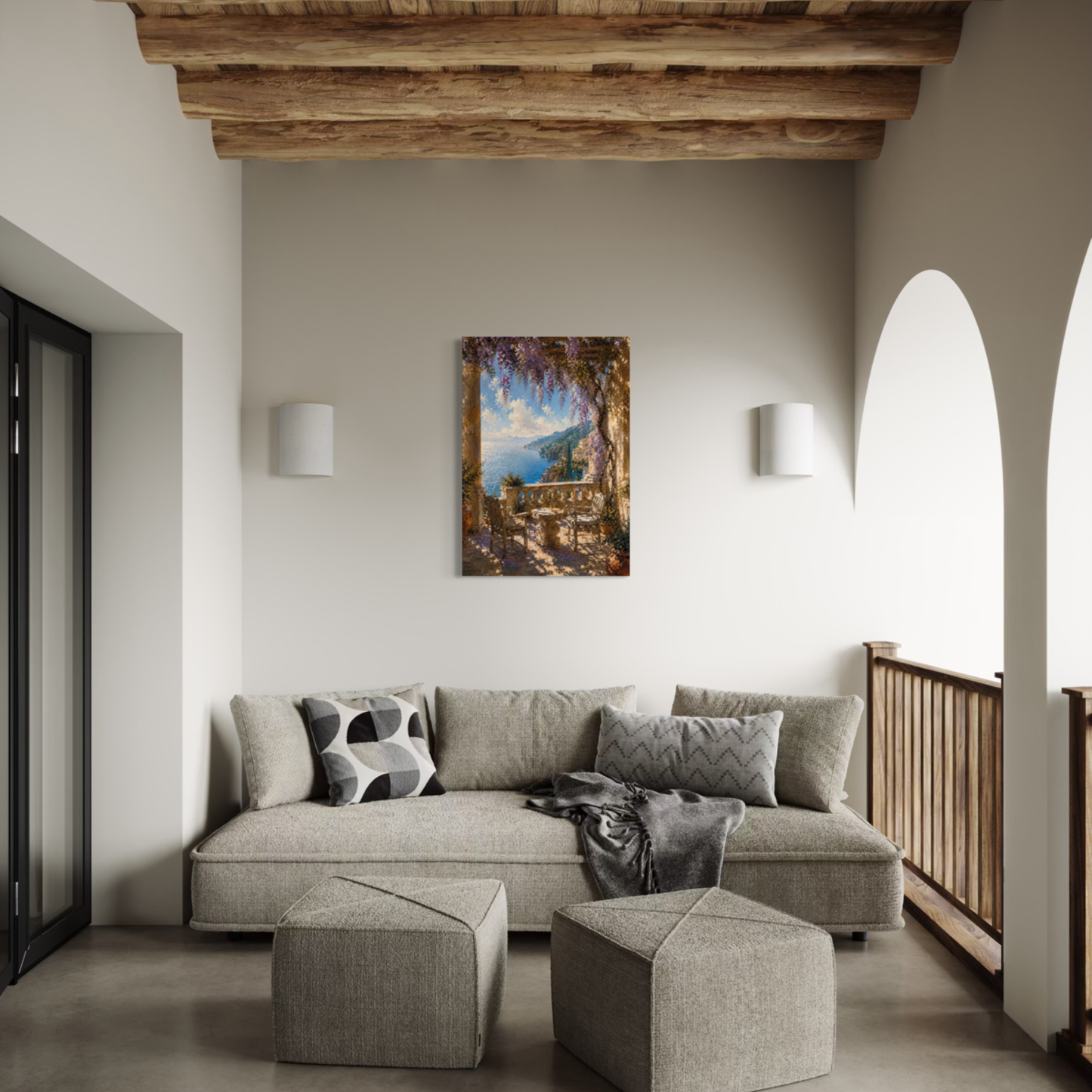 MEDITERRANEAN STUDIES — The Terrace, Canvas