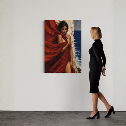MEDITERRANEAN STUDIES — The Red Veil, Canvas