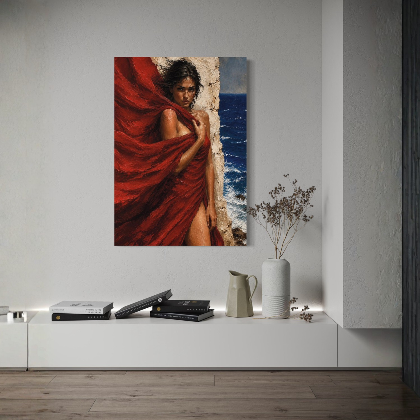 MEDITERRANEAN STUDIES — The Red Veil, Canvas