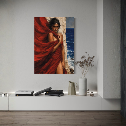 MEDITERRANEAN STUDIES — The Red Veil, Canvas