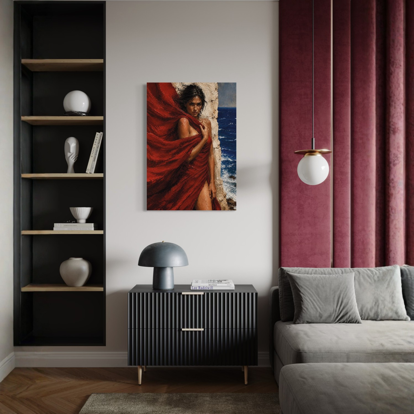 MEDITERRANEAN STUDIES — The Red Veil, Canvas