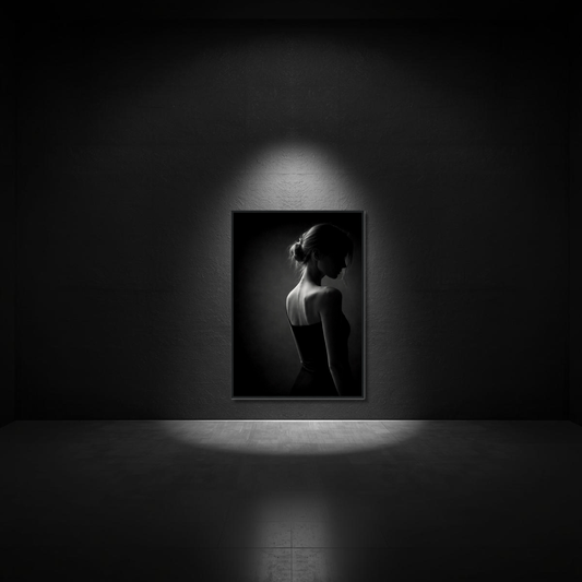 Framed Muse III distance-themed editorial fine art print by LunarHeartCo, showcasing abstract artistic design for wall decor.