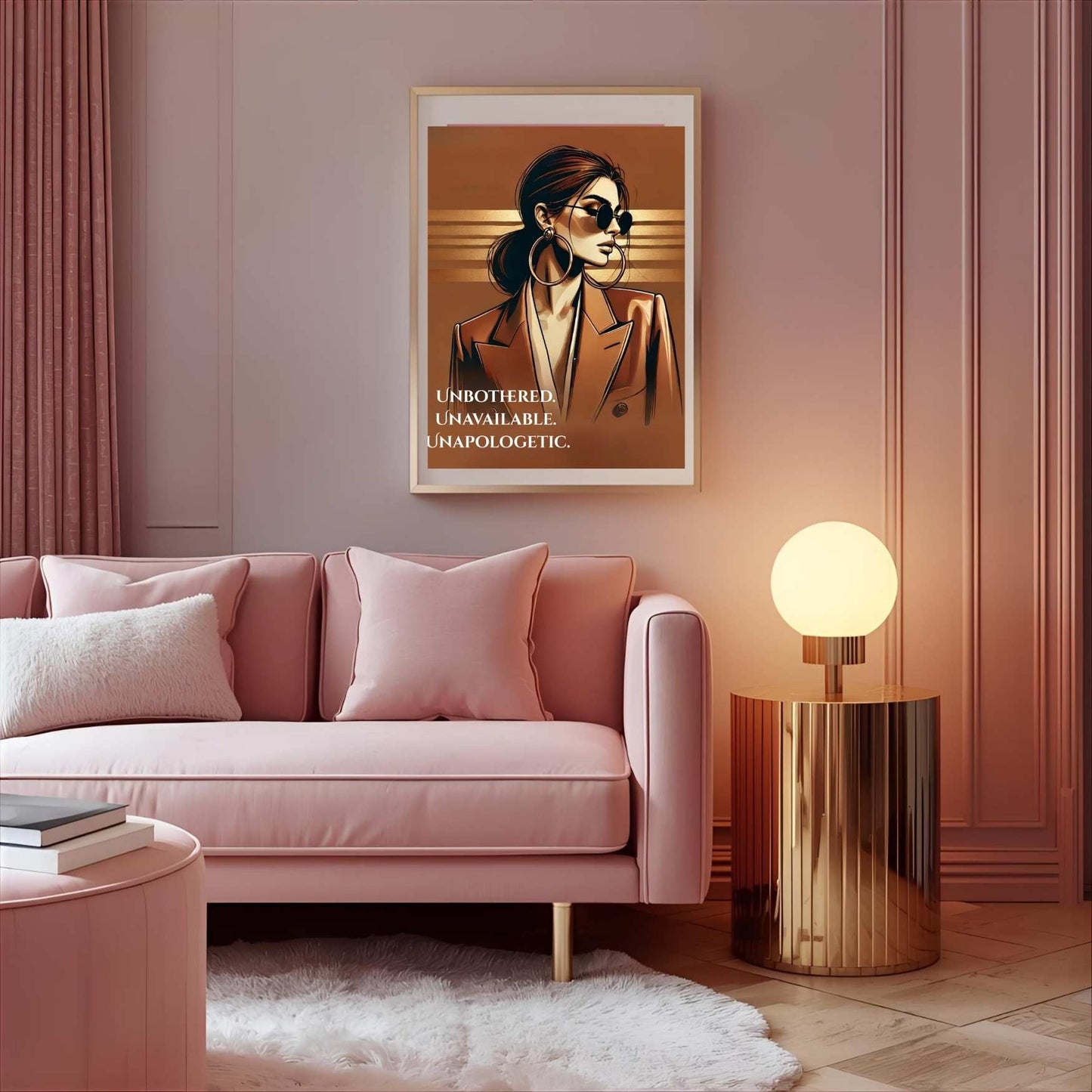 Poster -Unbothered, Unavailable, Unapologetic - LunarHeartCo