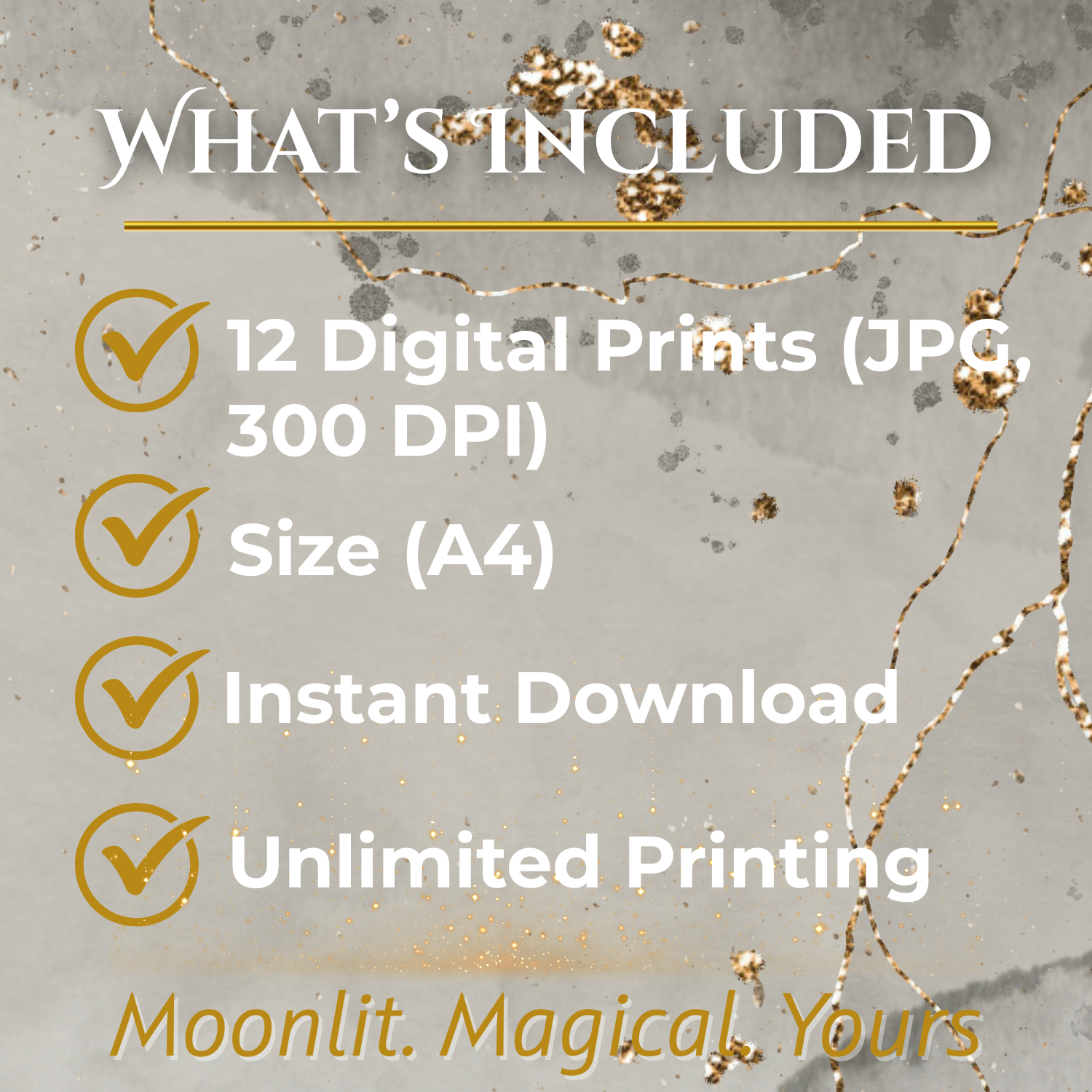 Celestial Self-Love Wall Art Bundle (12 Prints) | Feminine Quote Posters with Cosmic Designs | Digital Download ✨🌙 - LunarHeartCo