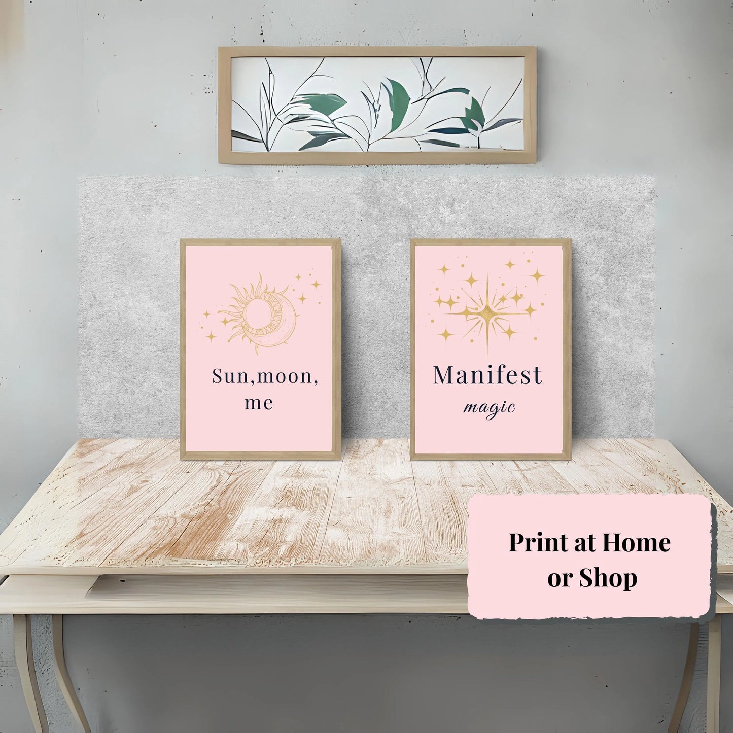 Celestial Self-Love Wall Art Bundle (12 Prints) | Feminine Quote Posters with Cosmic Designs | Digital Download ✨🌙 - LunarHeartCo