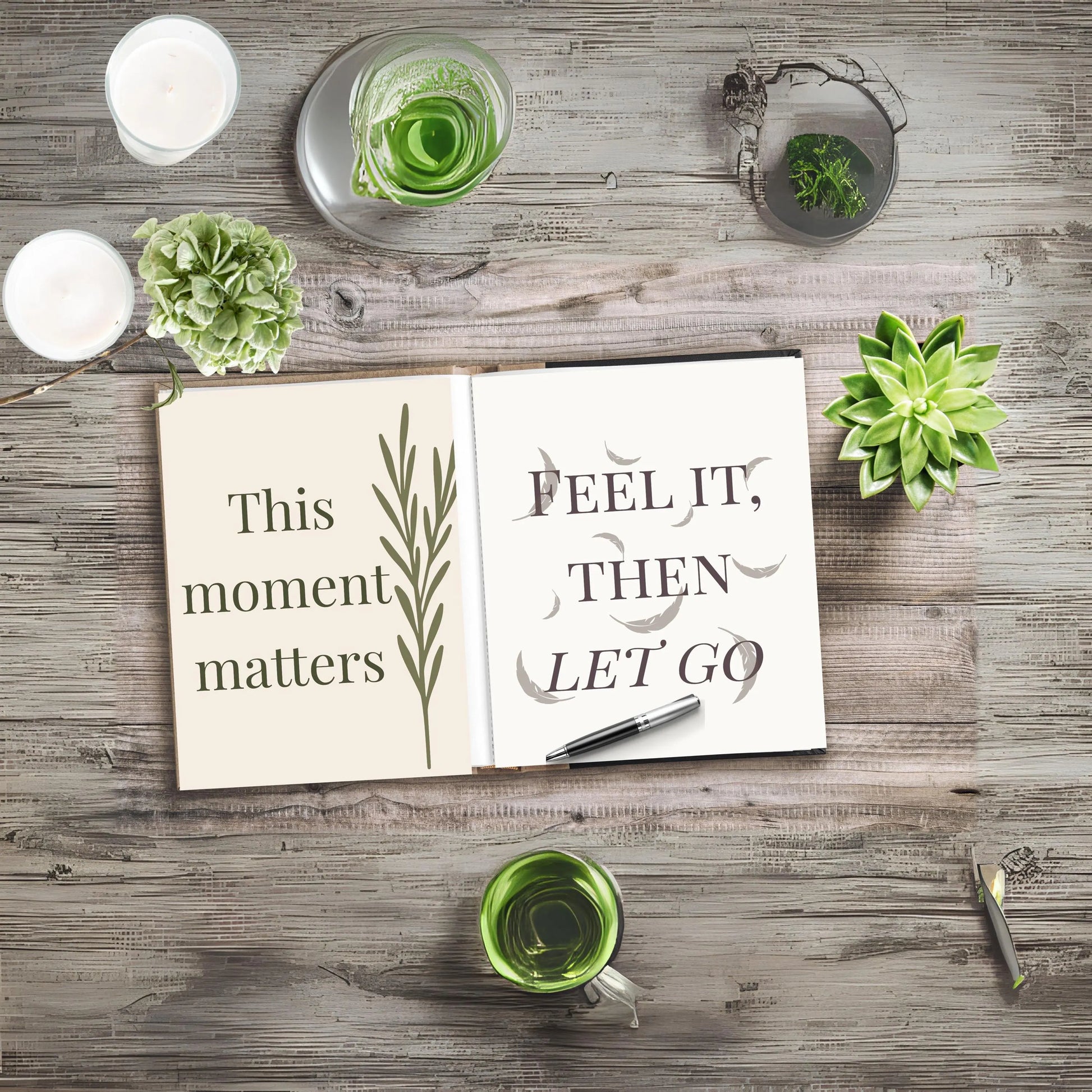 Daily Calm Wall Art Bundle (20 Prints) | Botanical Affirmation Posters | Mindful Digital Download 🌿✨ - LunarHeartCo