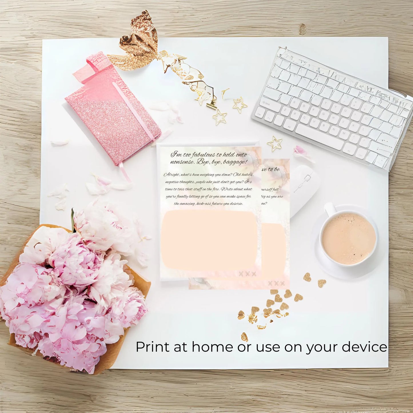 Phoenix Path Journal — A Journey of Rebirth (Digital PDF + 32-Page Wire-O Printed Edition) - LunarHeartCo