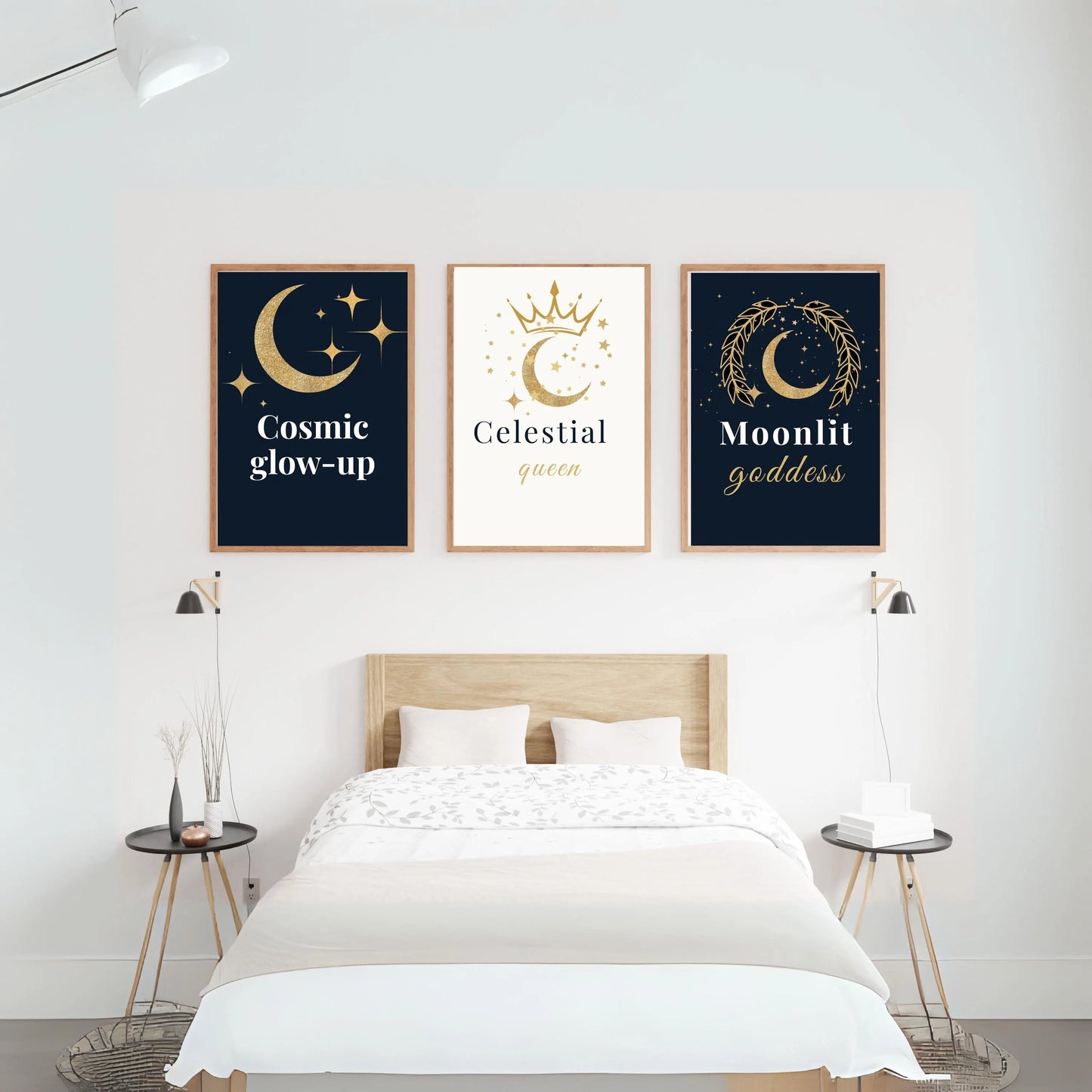 Celestial Self-Love Wall Art Bundle (12 Prints) | Feminine Quote Posters with Cosmic Designs | Digital Download ✨🌙 - LunarHeartCo