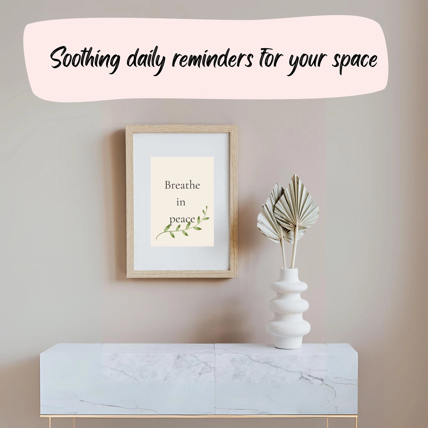 Daily Calm Wall Art Bundle (20 Prints) | Botanical Affirmation Posters | Mindful Digital Download 🌿✨ - LunarHeartCo