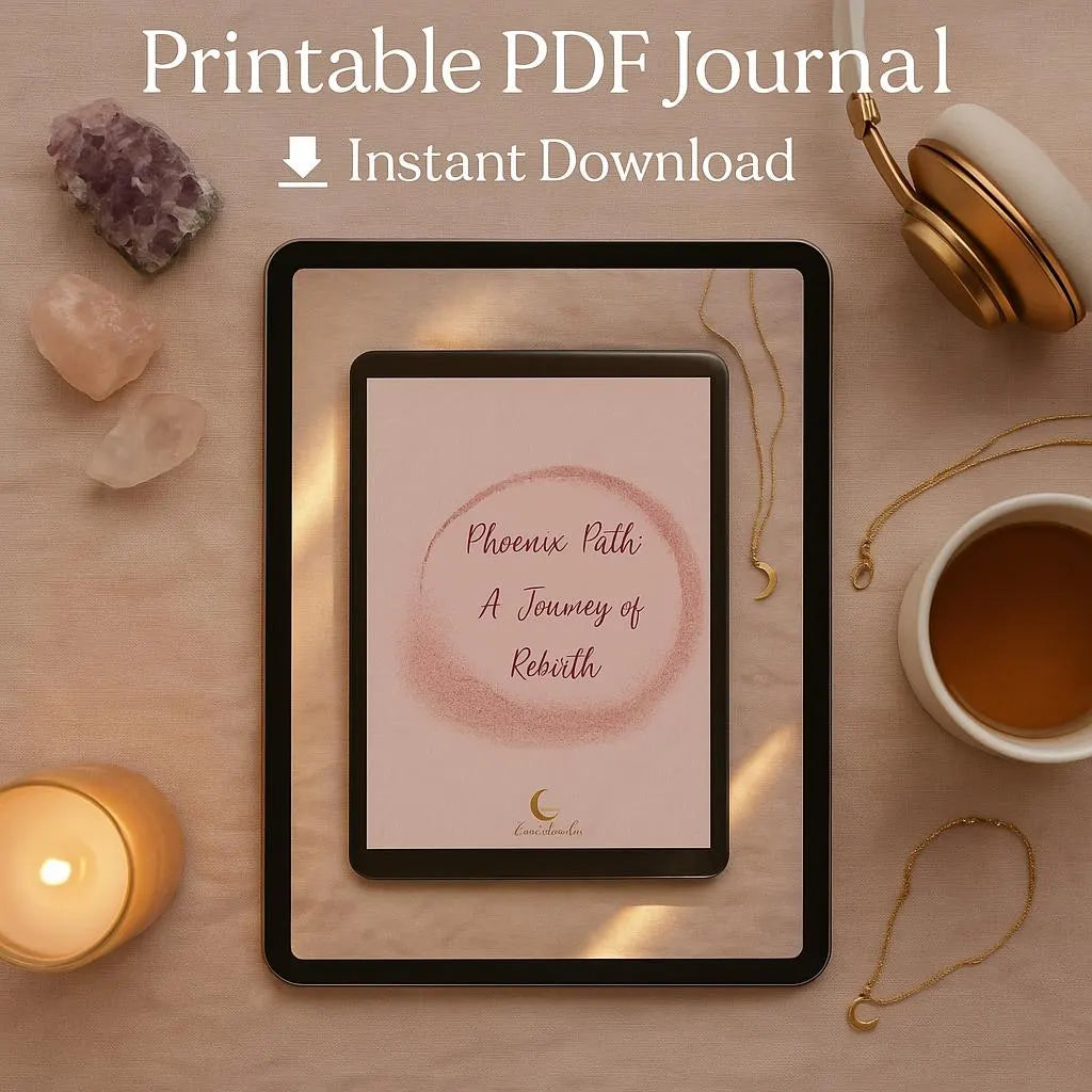 Phoenix Path Journal — A Journey of Rebirth (Digital PDF + 32-Page Wire-O Printed Edition) - LunarHeartCo