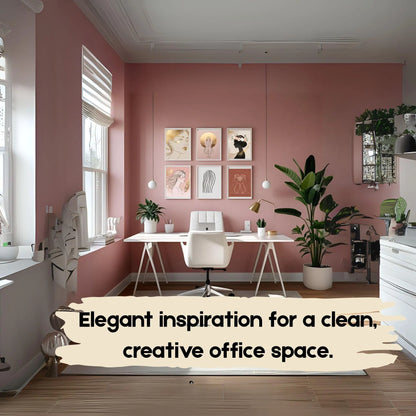 Feminine Line Art Wall Art Set (5 Prints) | Minimalist Blush & Beige Digital Download 🌸✨ - LunarHeartCo