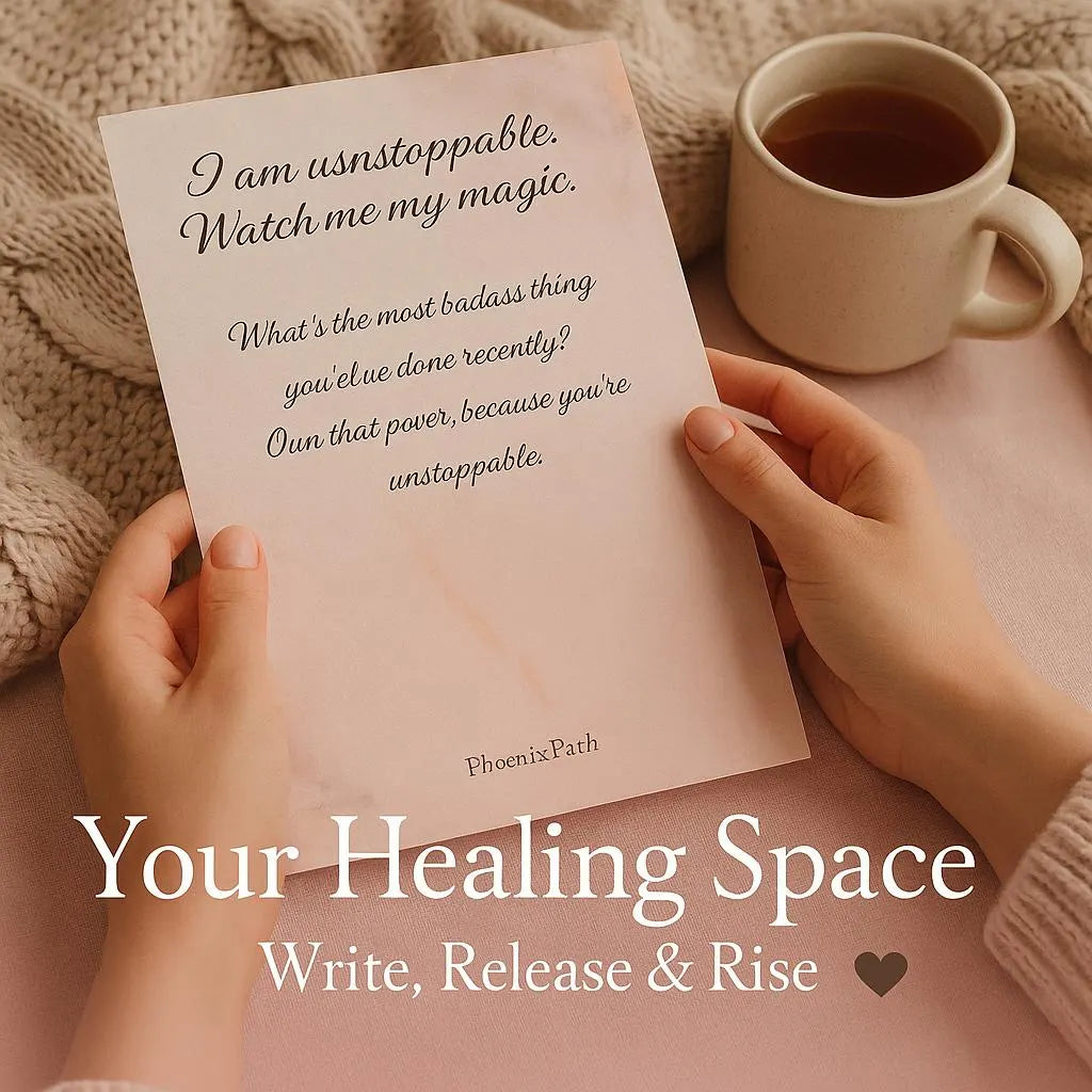 Phoenix Path Journal — A Journey of Rebirth (Digital PDF + 32-Page Wire-O Printed Edition) - LunarHeartCo