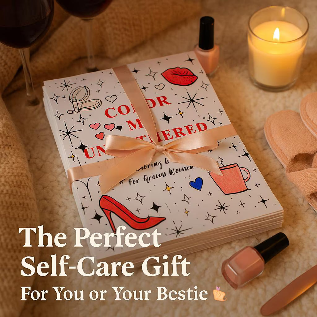 Color Me Unbothered | Funny Self-Love Coloring Book for Adults (30 Pages, PDF Download) 🎨✨ - LunarHeartCo