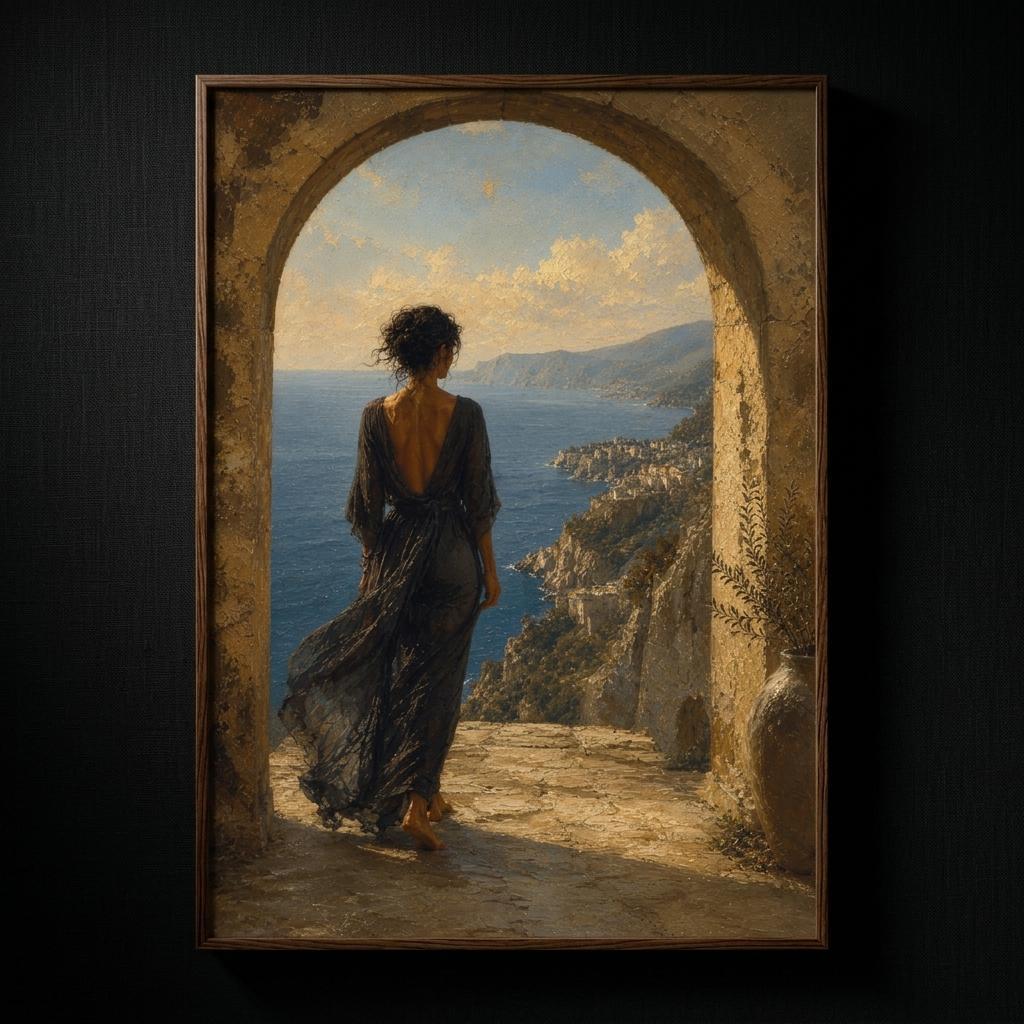 MEDITERRANEAN STUDIES — Horizon, Framed Art Print