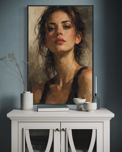 FIGURE STUDY II — Tension, Framed Art Print