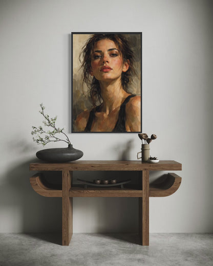 FIGURE STUDY II — Tension, Framed Art Print